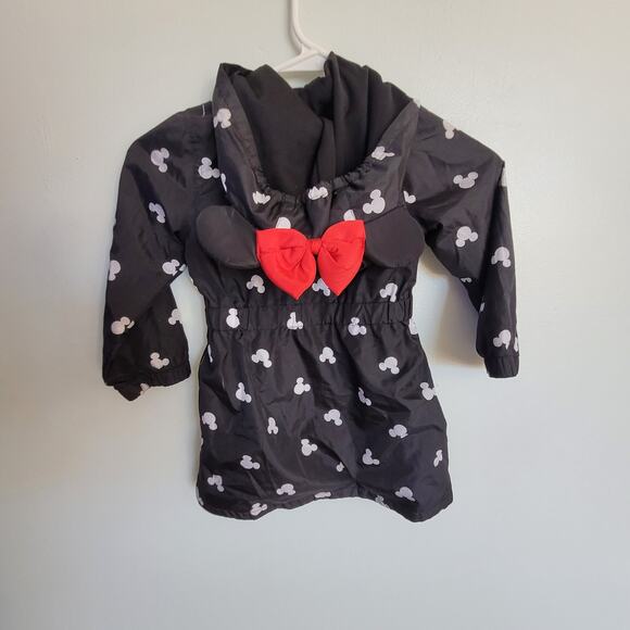 Disney Minnie Mouse Coat Hooded Windbreaker Jacket Toddler Girl 3T - Picture 4 of 13